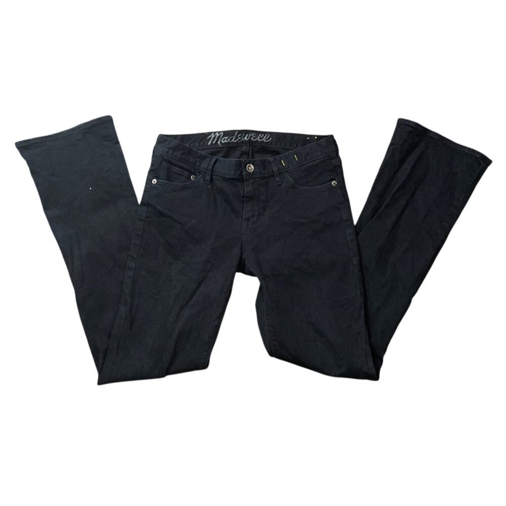 Madewell‎ Womens Boot Legger Jeans Black 28x32 Preppy Casual Classic